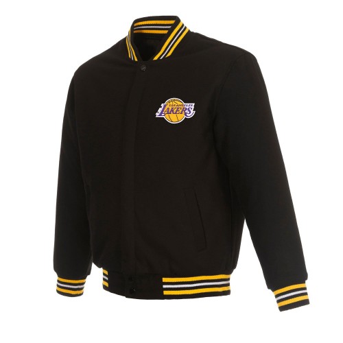 Los Angeles Lakers Varsity Black Wool Jacket